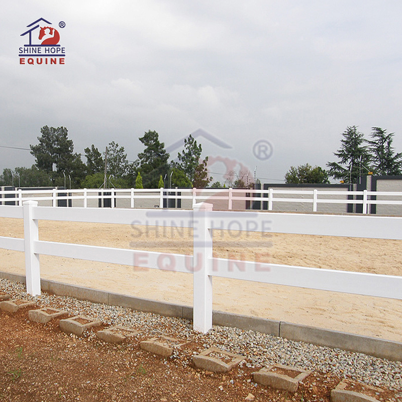 Vinyl Fence Heavy Duty 4 Rail Horse PVC Farm Fence