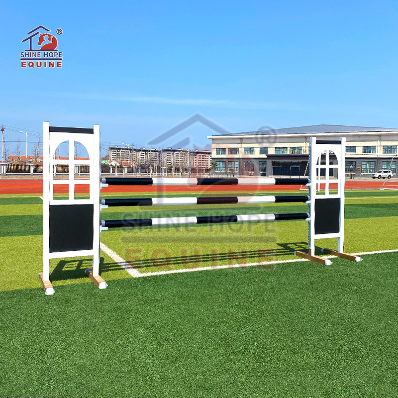 New design alu. jump stands show jump wing jump fence with PVC panel