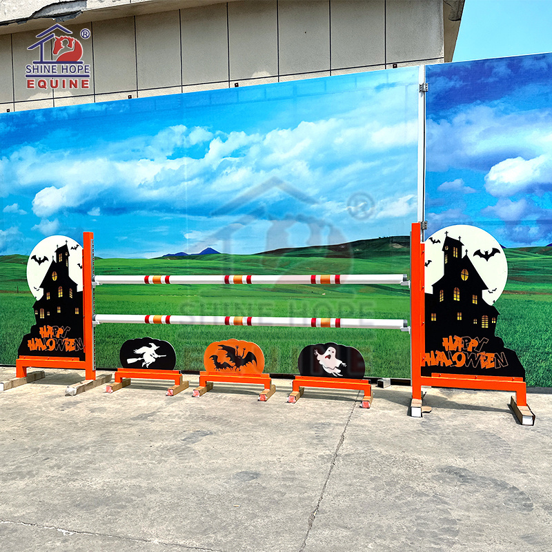 Shape customized Aluminum Horse show jump Training Wing with PVC panel