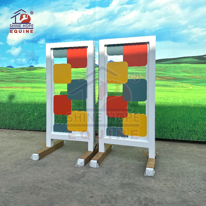 New design competition horse products jumping fence horse show jumping with keyhole track aluminum horse jump