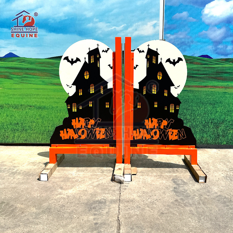 Shape customized Aluminum Horse show jump Training Wing with PVC panel