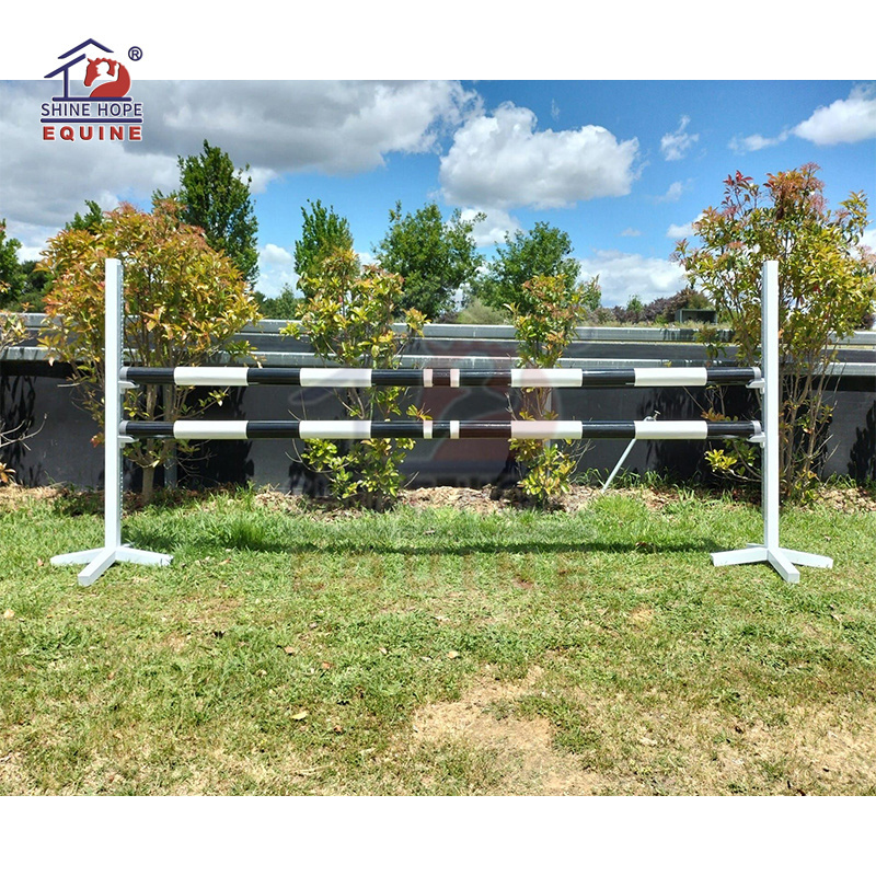 Show jumping courses used Aluminium Jump Stands for School Jumps