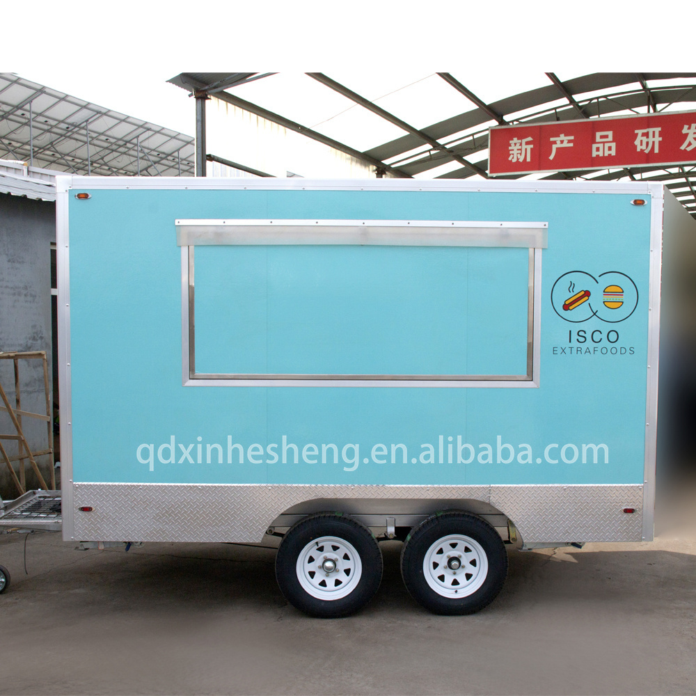 Food Van / Mobile Food Trailer / Food Truck Party Bus New Designed Multifunctional Street Outdoor Customized