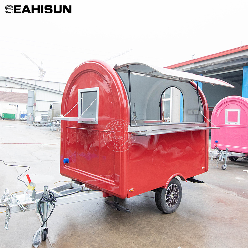 mobile food truck with full kitchen concession mini portable food trailer  dessert cart   coffee kiosk for sale