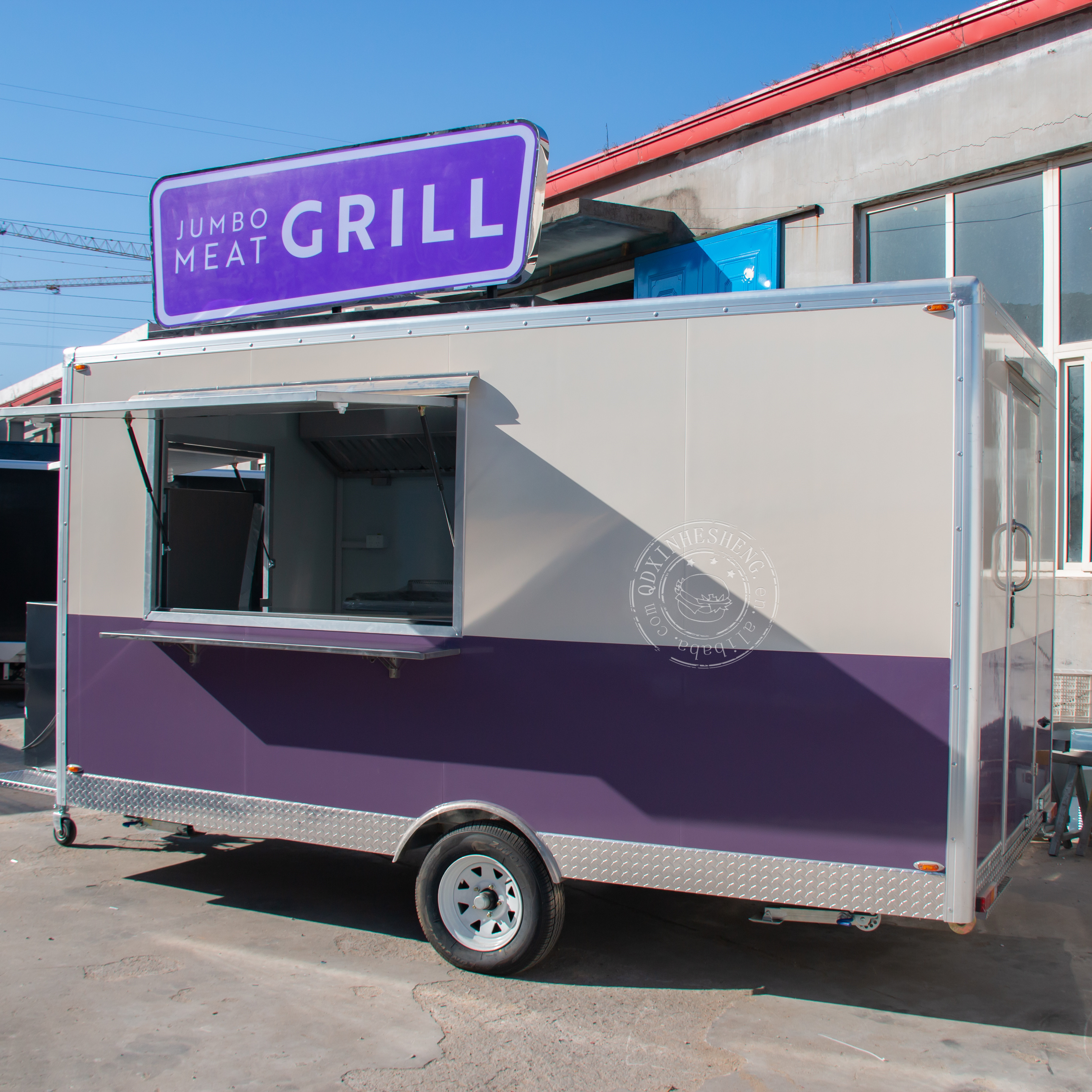 Equip trailer food VEND TRAILER bbq food cart Food cart with fyer