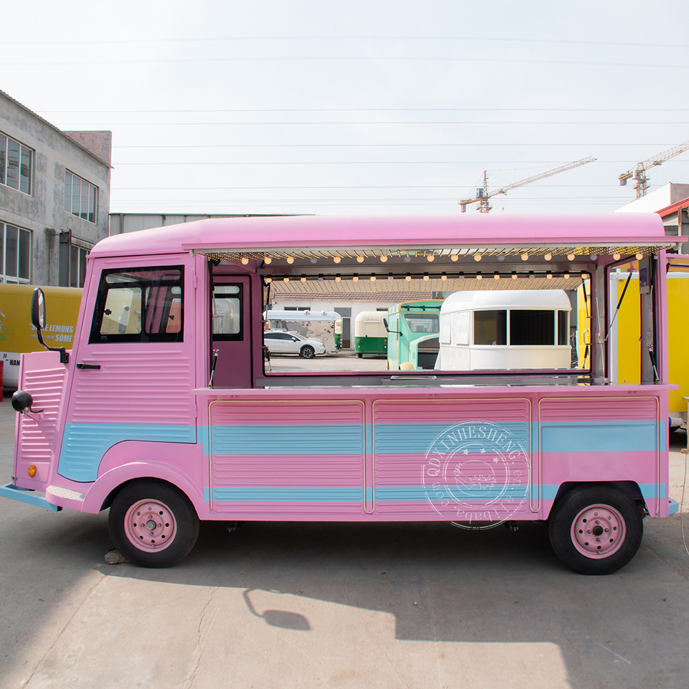 pink lovely food kiosk carts camping trailer used food trucks bakery truck electric ice cream food truck for sale