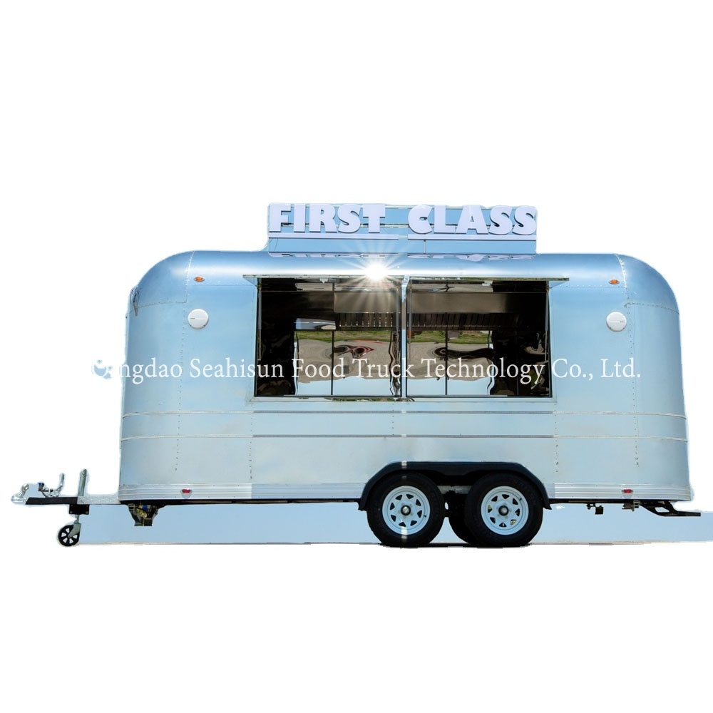 Hot Sale Mobile foodtruck with canopy, food display kiosk, coffee trailer/fast food truck for sale USA