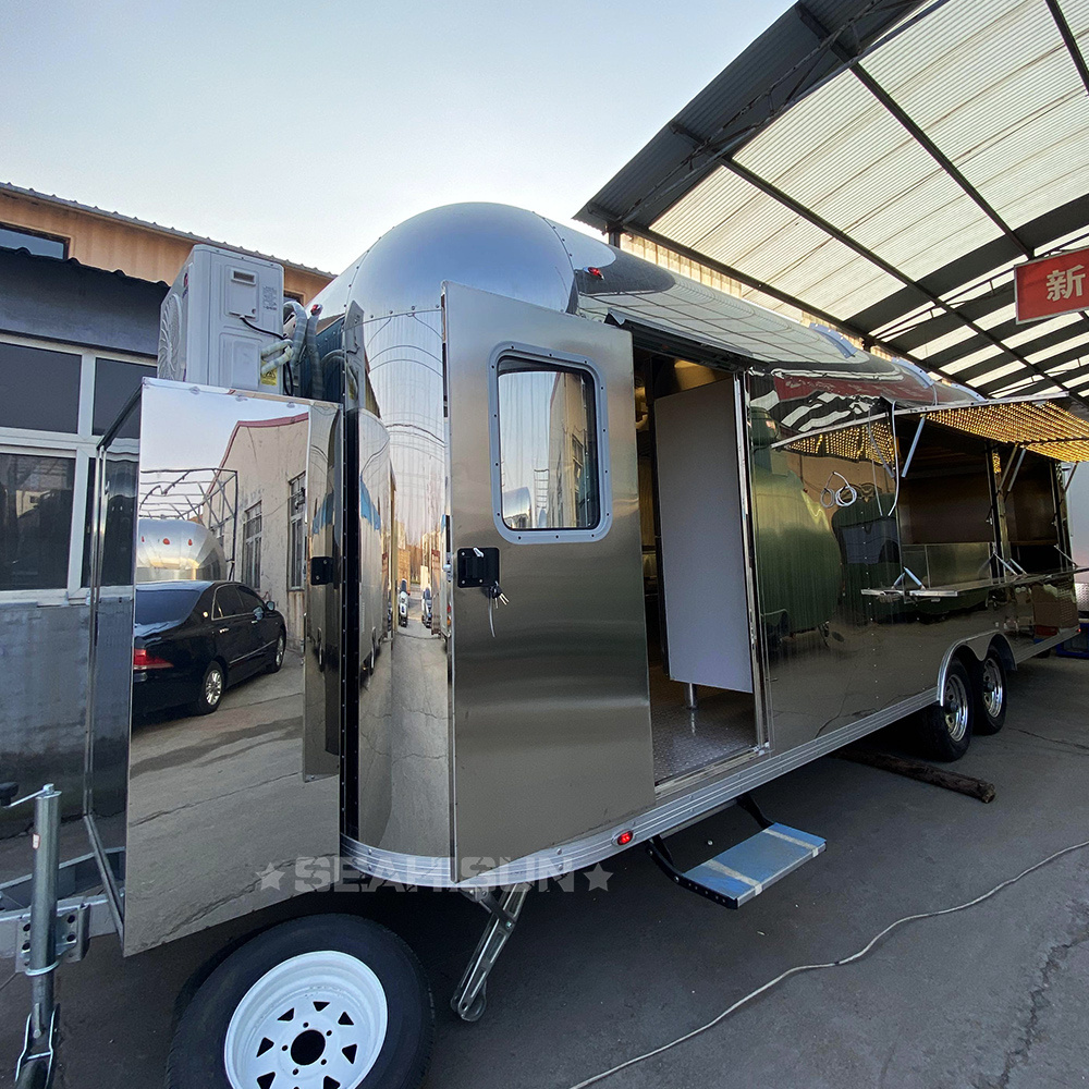 mobile bar station ice cream push cart Coffee trailer  mobile food truck Concession food trailer fully equipped