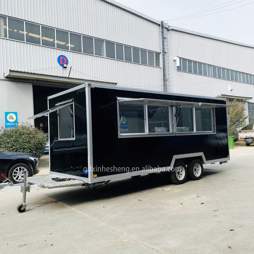 12ft Fully catering Equipped Food Truck hot dog food cart USA Customized Food Trailer With Full restaurant Kitchen Equipments