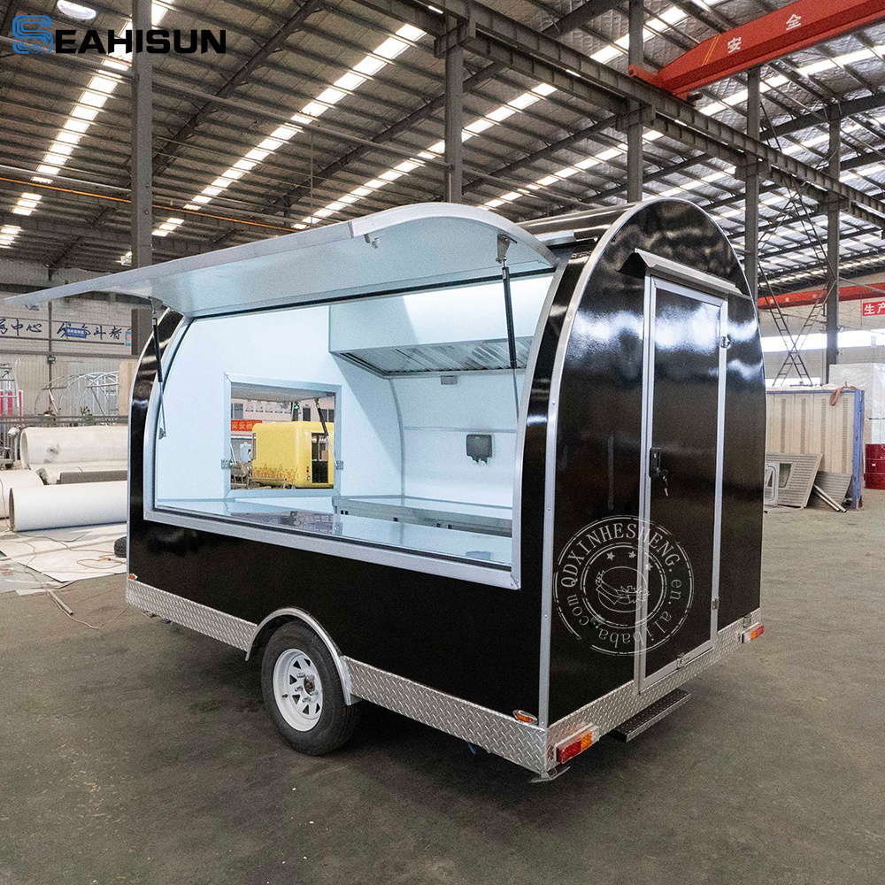 Agent's Discount Mobile Kitchen Food Truck Street Van Trailer  Hot Food Cart Catering Food Trailer With with Cupboard Sink