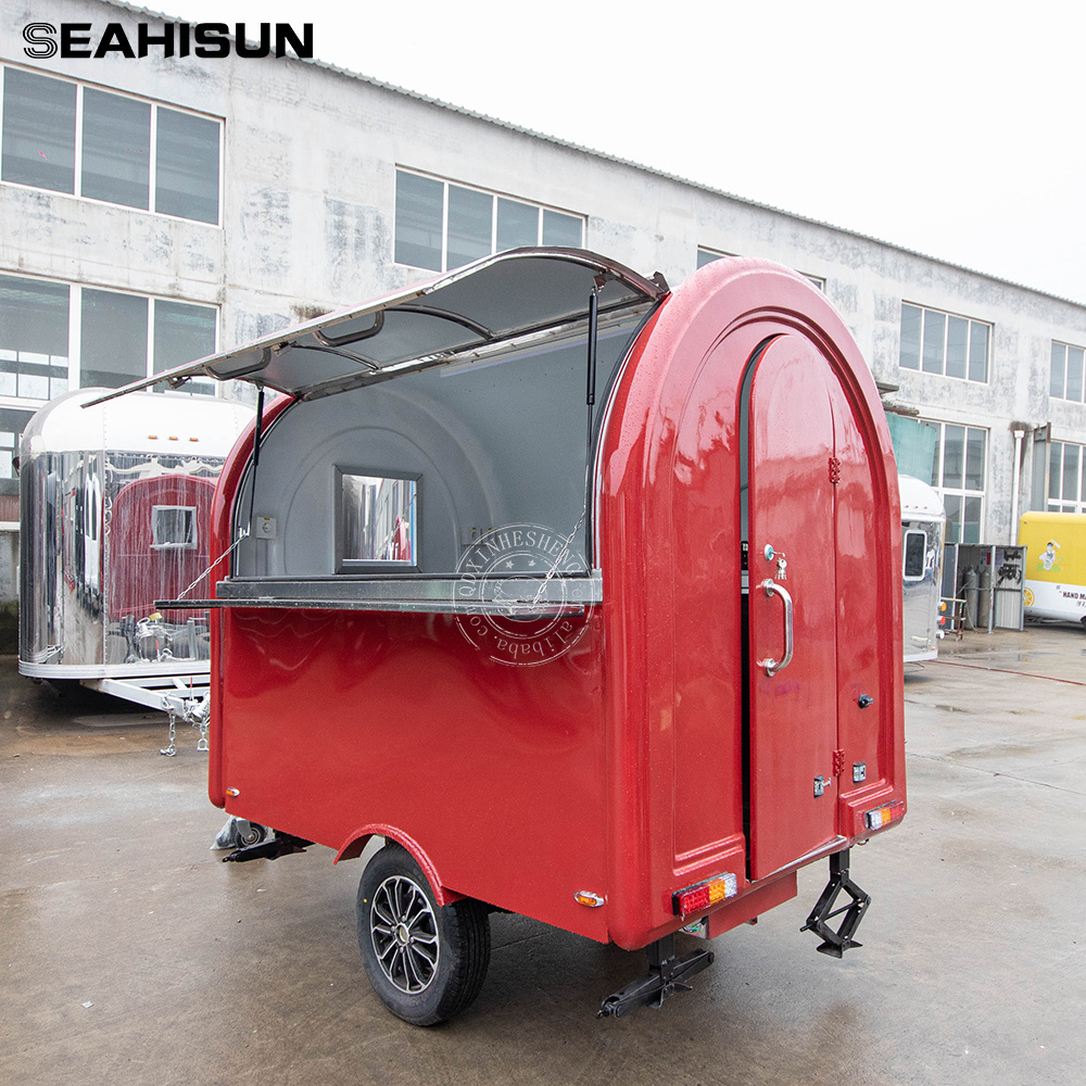 mobile food truck with full kitchen concession mini portable food trailer  dessert cart   coffee kiosk for sale