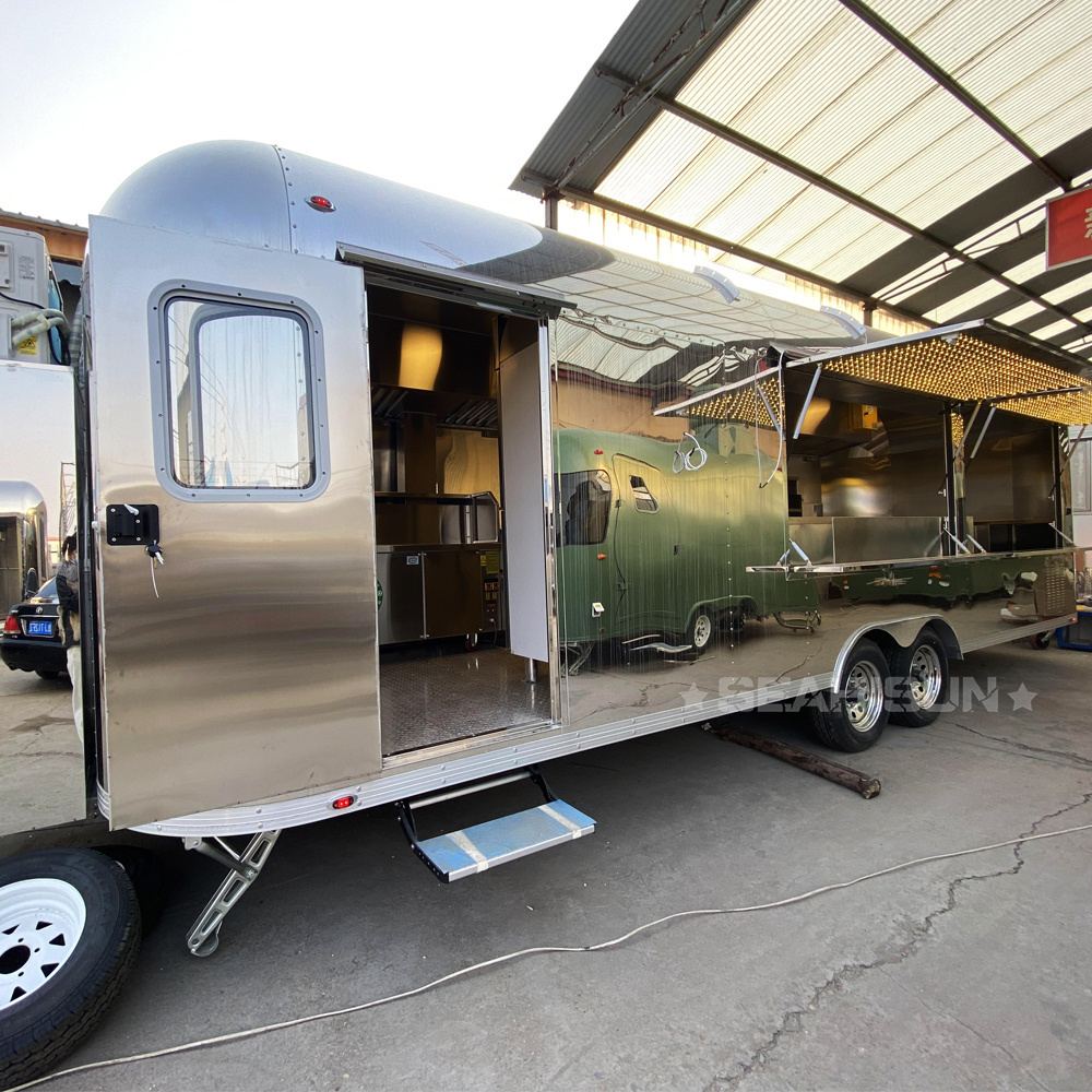 mobile bar station ice cream push cart Coffee trailer  mobile food truck Concession food trailer fully equipped