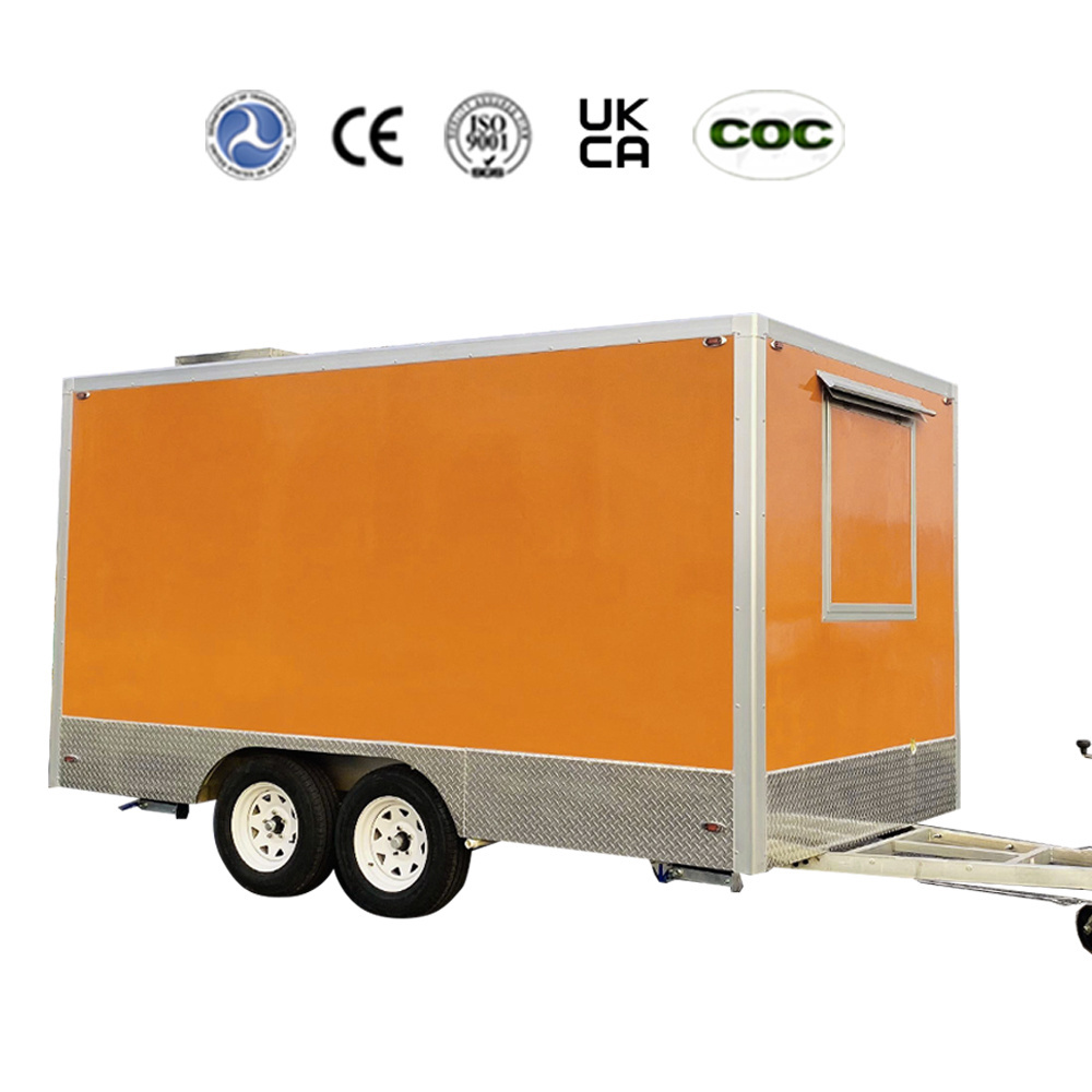 CE certificate concession coffee food trailer hot dog food carts with full kitchen mobile ice cream food truck trailer for usa