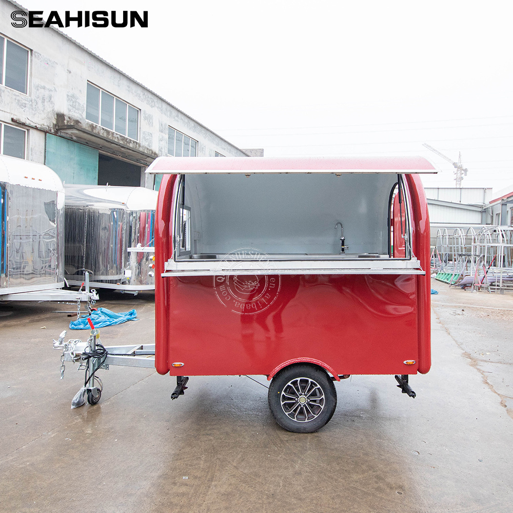 mobile food truck with full kitchen concession mini portable food trailer  dessert cart   coffee kiosk for sale