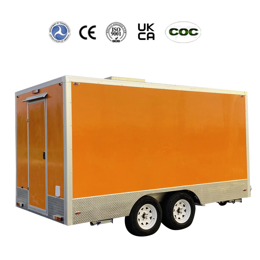 CE certificate concession coffee food trailer hot dog food carts with full kitchen mobile ice cream food truck trailer for usa