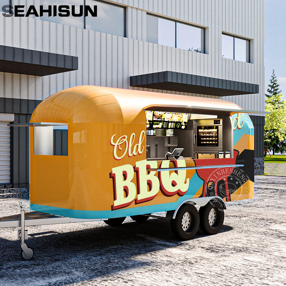 hot dog cart food trailer small food truck with sink and fridge bbq/pizza/burger trailer truck mobile food truck trailer