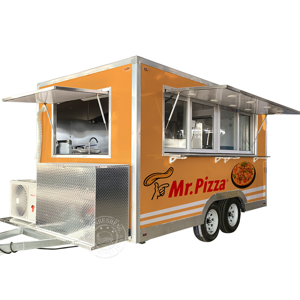 CE certificate concession coffee food trailer hot dog food carts with full kitchen mobile ice cream food truck trailer for usa