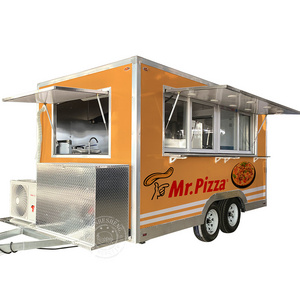 CE certificate concession coffee food trailer hot dog food carts with full kitchen mobile ice cream food truck trailer for usa