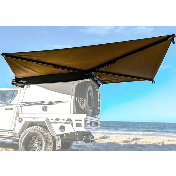 Hot Sale Camper Tent Quick Open Large Roof Tent Aluminum With 270 4x4 Awning 270 Degree Roof Side Awning For Cars Camp Tent