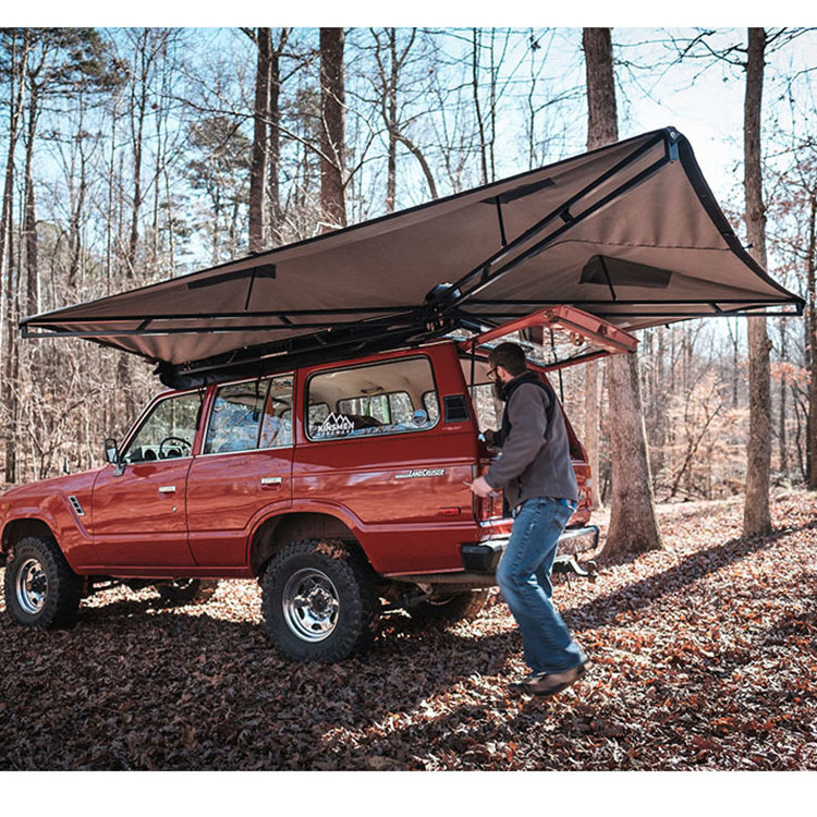 Hot Sale Camper Tent Quick Open Large Roof Tent Aluminum With 270 4x4 Awning 270 Degree Roof Side Awning For Cars Camp Tent