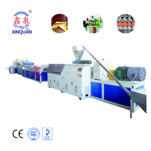 Wood Plastic Composited WPC PVC Door Floor Decorative Profile Board Panel Extrusion Production Line