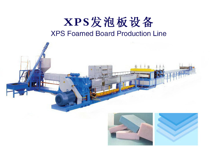 High Speed High Capacity Plastic Extruder XPS Foamed Board Production Line