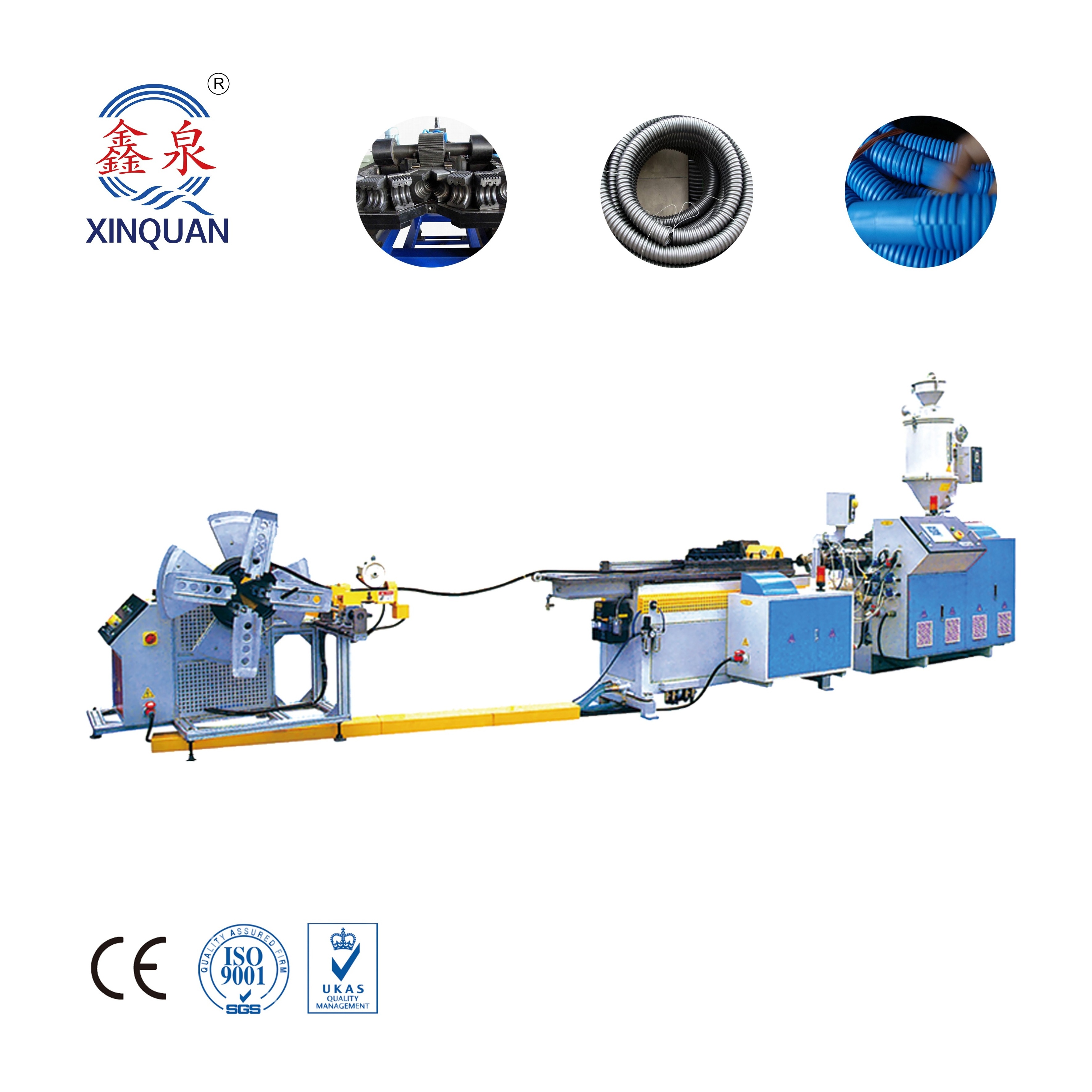 PE Single Wall Electric Corrugated Hose Pipe Making Machine HDPE Drainage Hose Conduit Pipes Production Machines