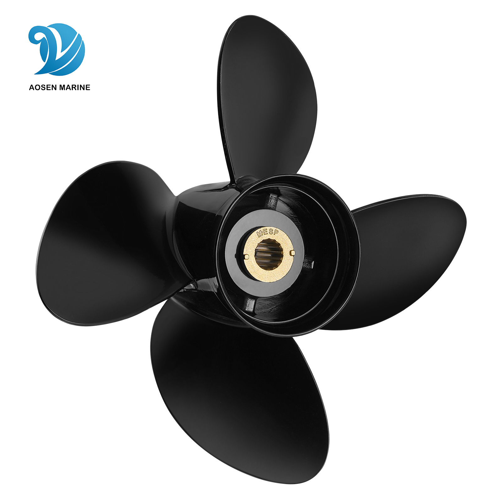 Wholesale Outboard Boat Propeller 4 Blade Outboard Propeller 14 X 21 Boat Propeller for Mercury Engine 150-300hp