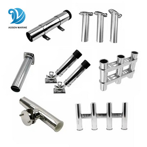 Wholesale holder fishing rod fishing swivel rod holder clamp stainless steel boat rod holder