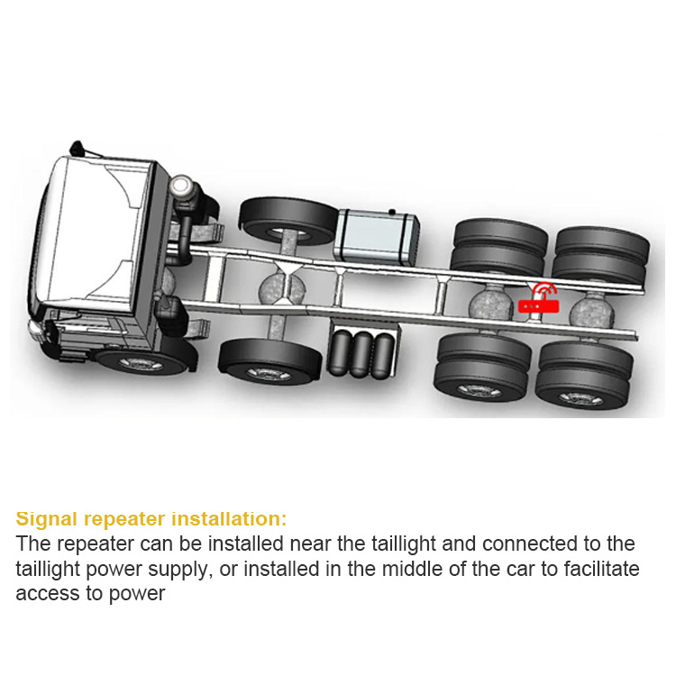 Heavy truck fire truck tire pressure monitoring system manufacturer high-precision tire pressure detector solar external