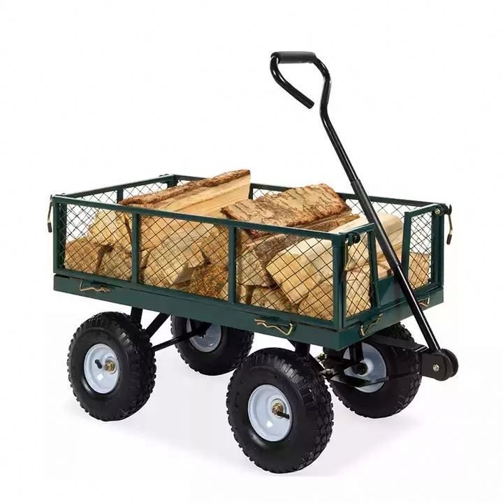 Imported parts are of high quality folding wagon wheelbarrow chair garden cart garden cart utility wagon