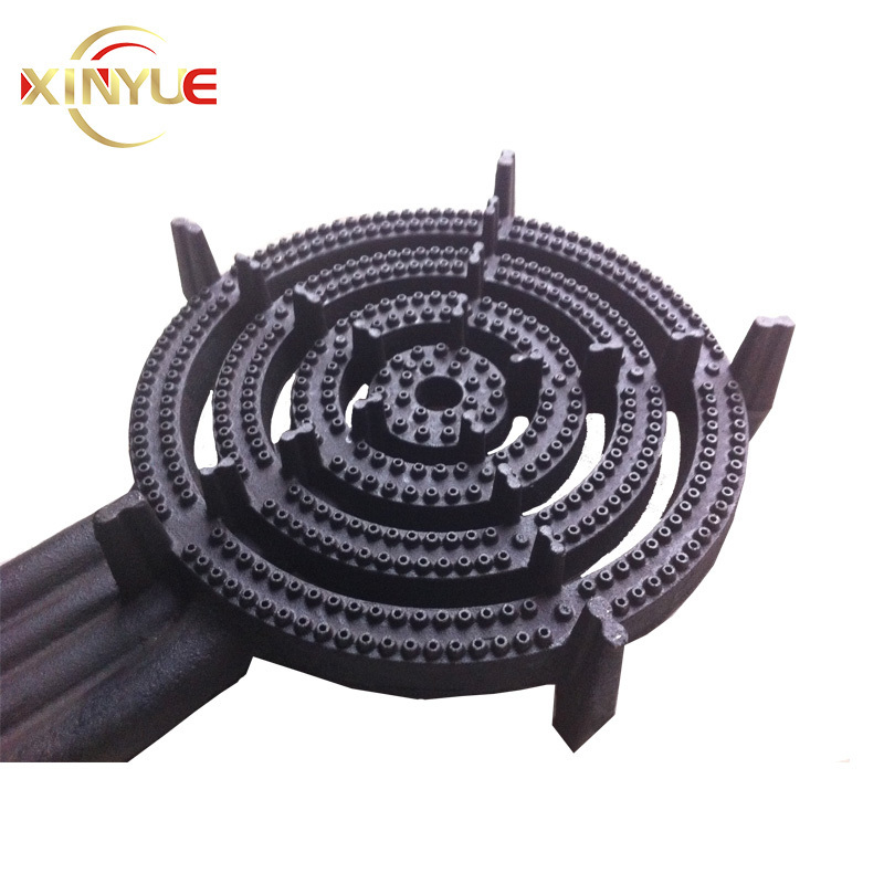 High Pressure Good grade black outdoor heavy duty camping single commercial 4 ring cast iron gas burner stove cooker