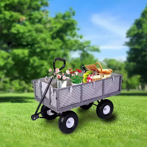 Mature manufacturing process used garden carts collapsible agriculture folding utility cart outdoor garden wagon