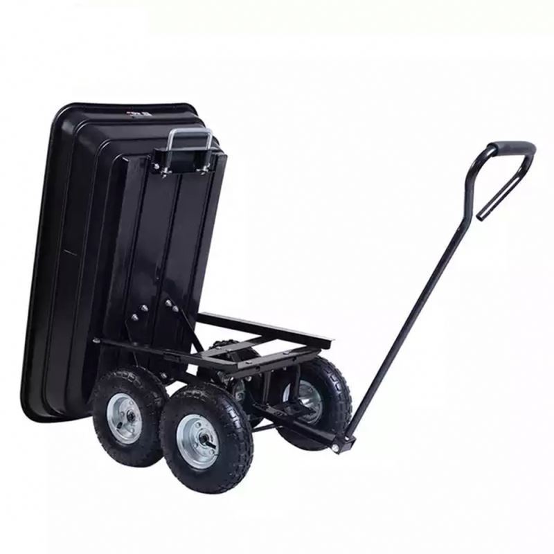 Latest scientific research technology used small garden cart plastic garden aluminum garden cart with four wheels