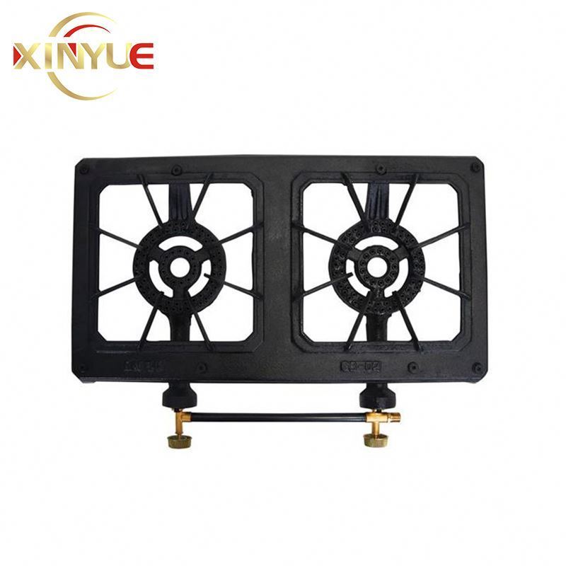 Best Outdoor Double cast iron barbecue stove quality assured camping portable cast iron stove Infrared Camping Gas Cooker