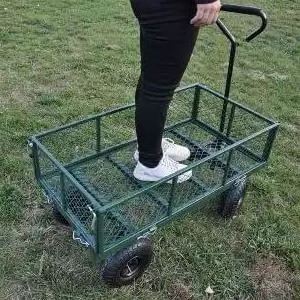 Latest scientific research technology used small garden cart plastic garden aluminum garden cart with four wheels