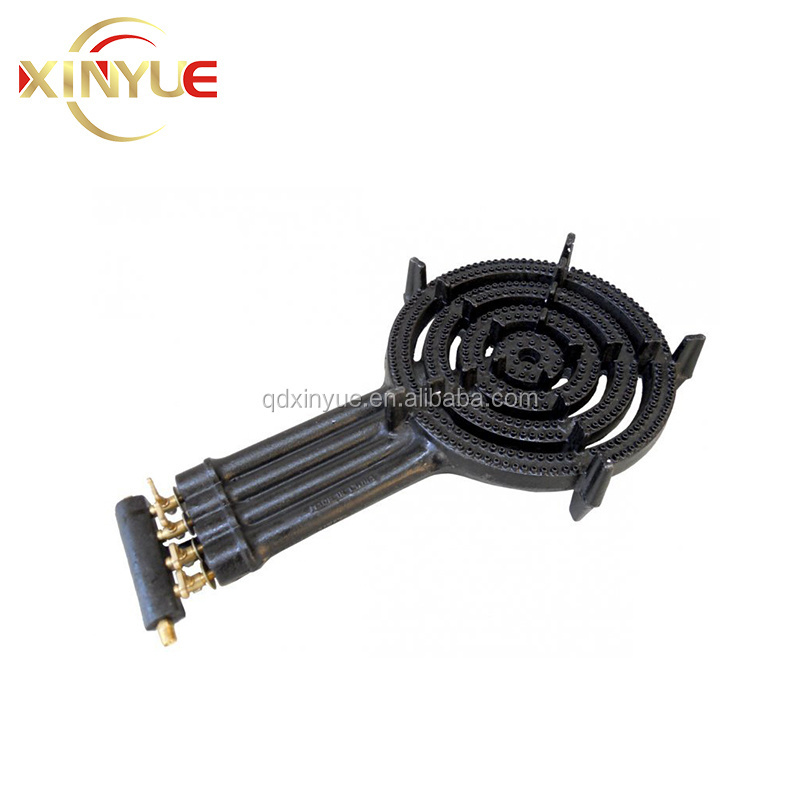 High Pressure Kitchen LPG 4 Rings LPG Gas Cooker Burner BBQ Outdoor Cast Iron Ring Burner