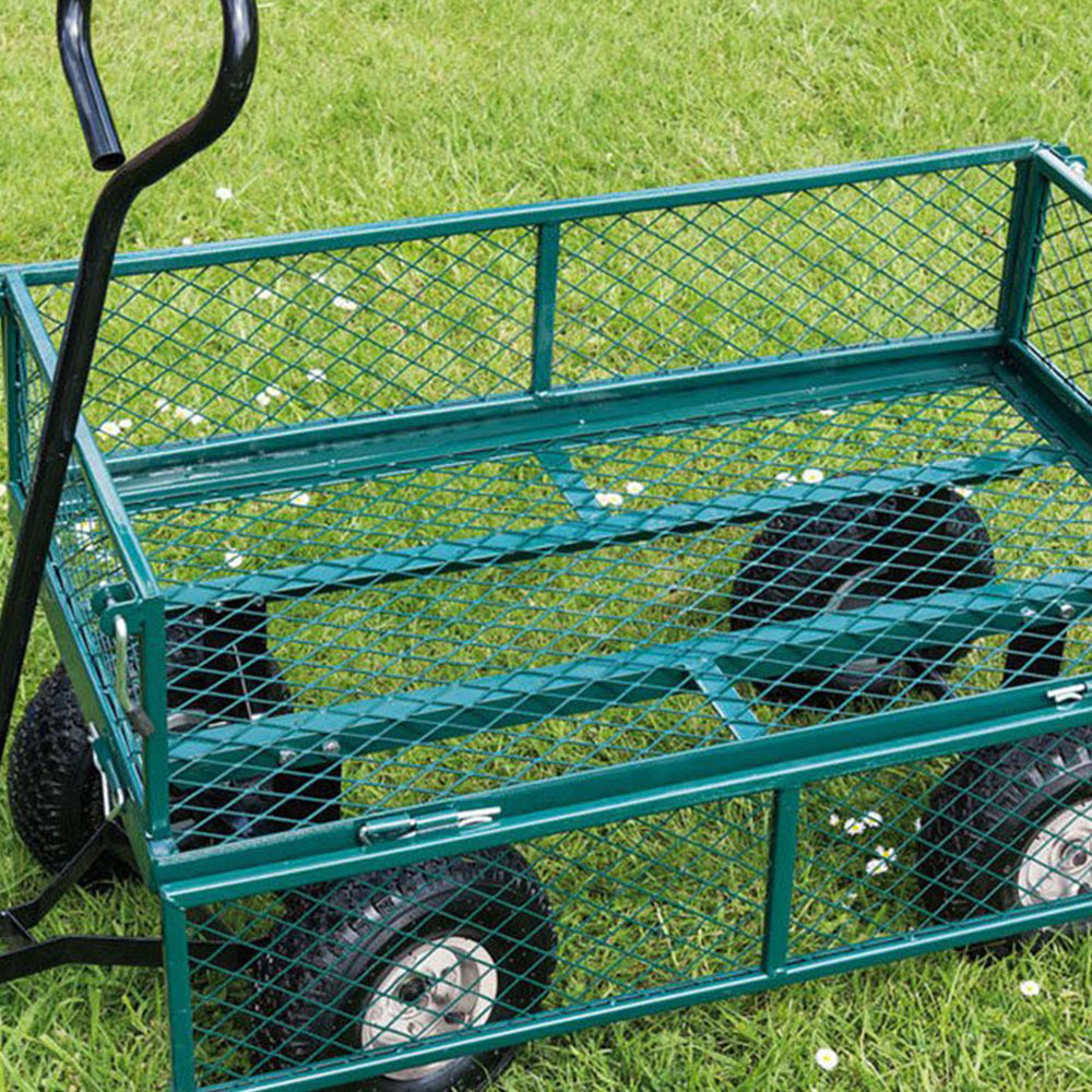 brown sliver storage Premium wholesale price Electric garden vendor cart plastic noise reduction tires garden cart