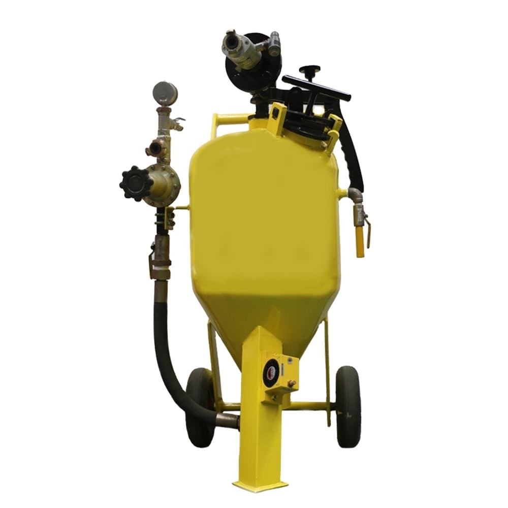 High Pressure Water Sand Blasting Machine Portable Sandblast Pot With Sandblaster Nozzle