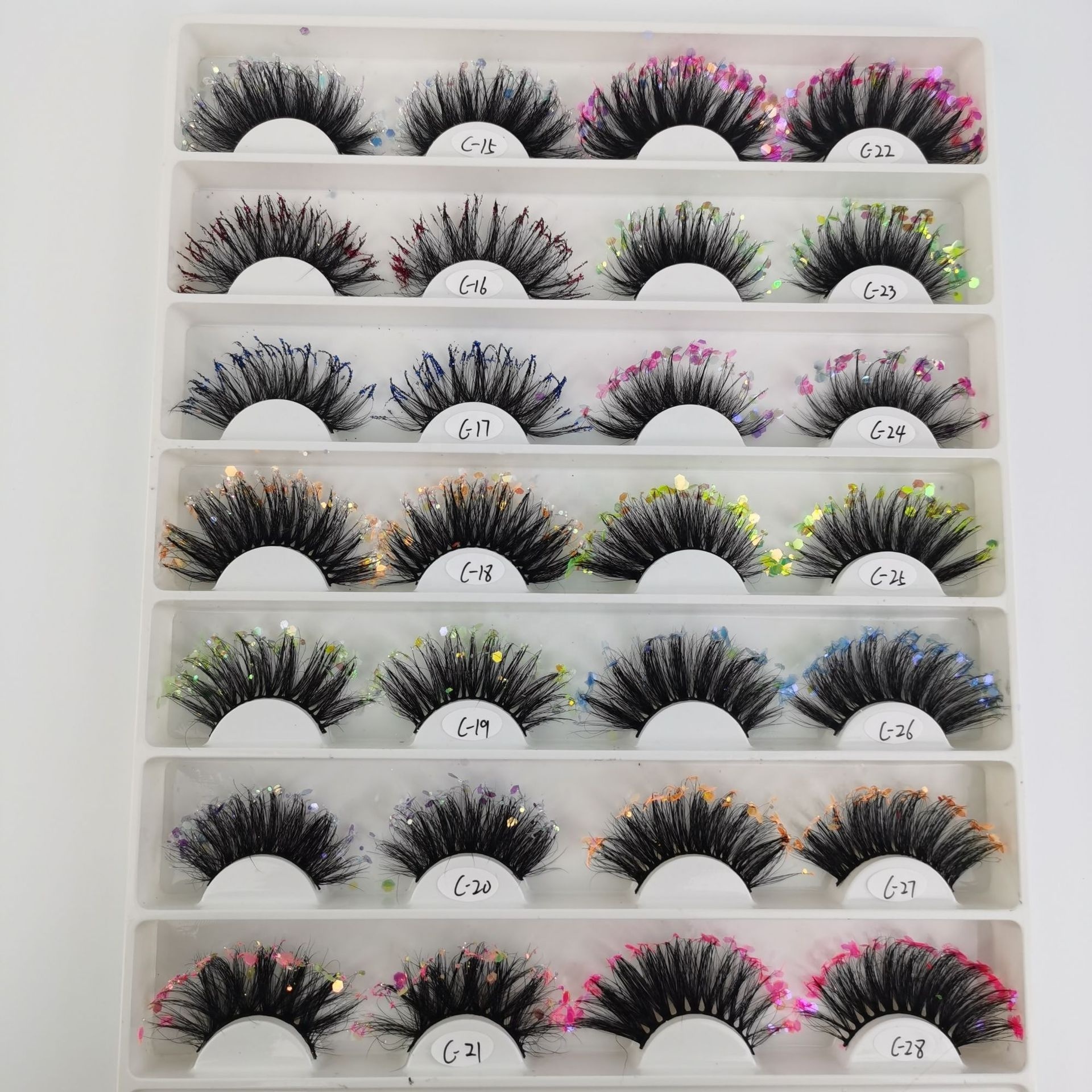 Cruelty free 3d faux false other eyelashes full strip lashes butterfly eyelashes  with butterfly stars decorations