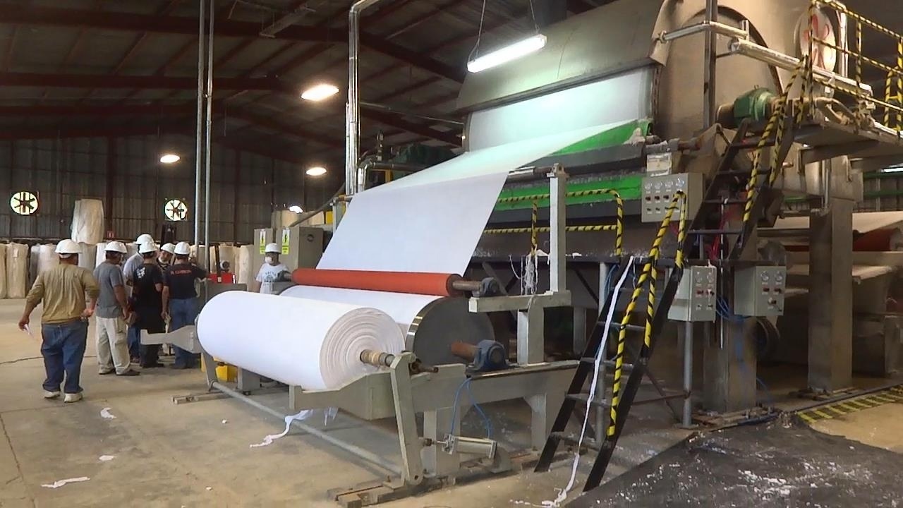 Waste Paper Recycle Machine To Make Toilet Tissue Paper Rolls Small Scale Paper Machine