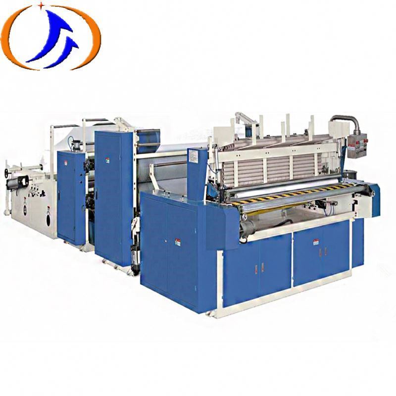 Automatic Perforating Rewinder Toilet Paper Rolls Rewinding Bandsaw Cutting Slitting Converting Machine