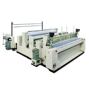 Automatic Perforating Rewinder Toilet Paper Rolls Rewinding Bandsaw Cutting Slitting Converting Machine