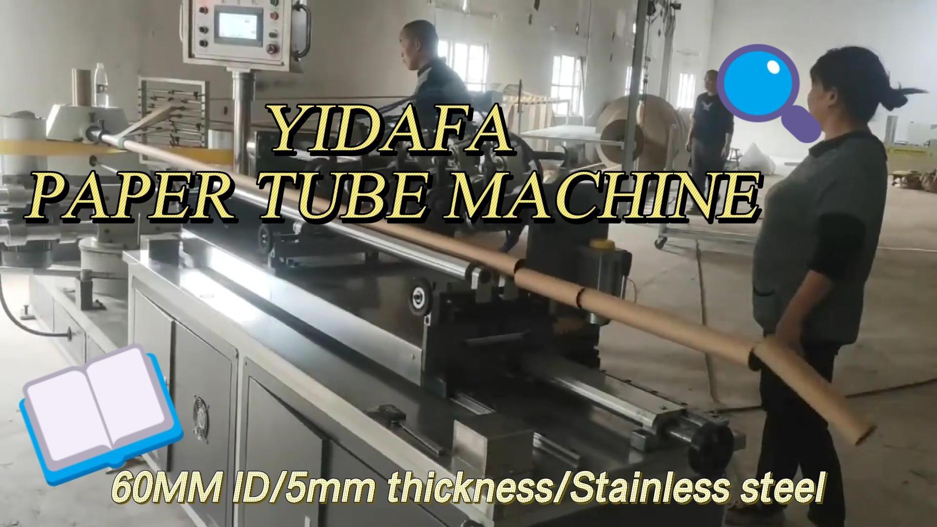 60mm Inner Diameter Automatic Spiral Paper Core Winding Machine With Cutters