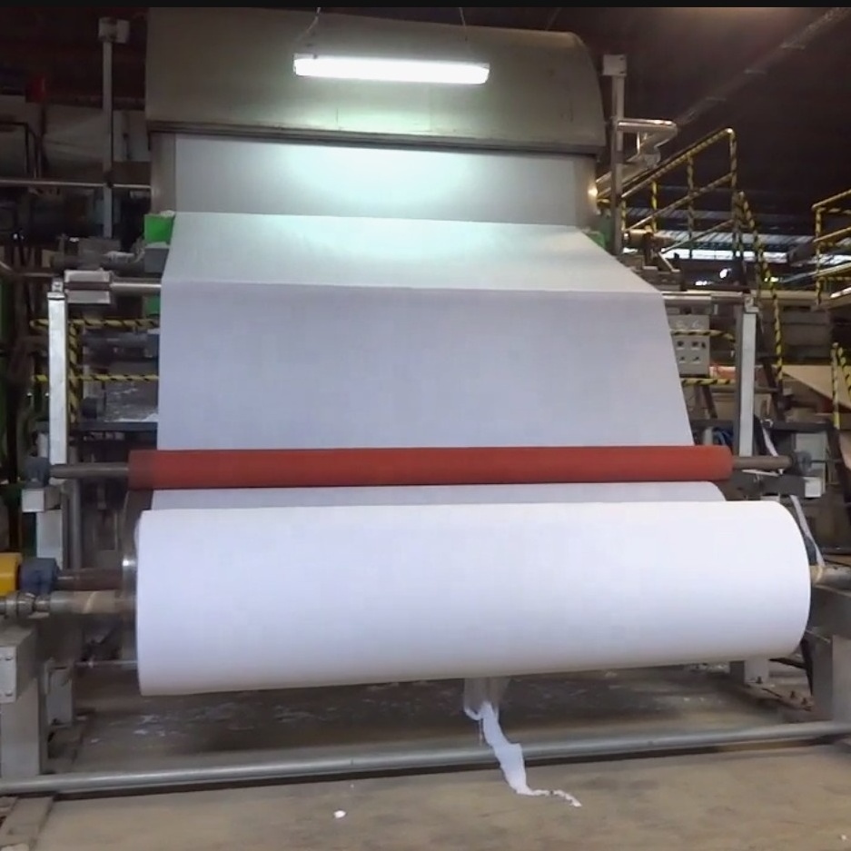 Factory Wooden/Bagasse/Rice straw/ Waste Paper Recycling Machine Tissue Paper Jumbo Rolls Making Machine For Toilet Paper Roll