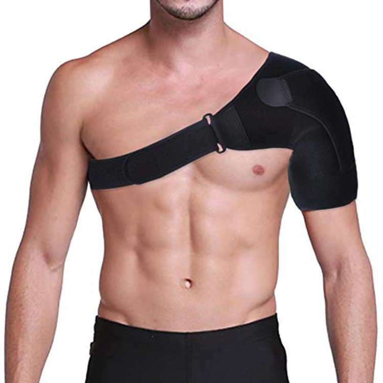 Support Black Sports Wrap Neoprene Protector Single Shoulder Brace Sport Shoulder Protector