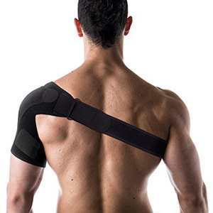 Support Black Sports Wrap Neoprene Protector Single Shoulder Brace Sport Shoulder Protector