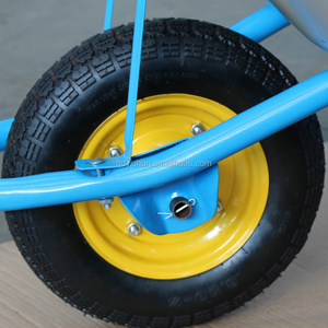 wheelbarrow tyre 4.00-8 pneumatic wheels wheelbarrow with brake