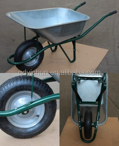 heavy duty wheelbarrow for sale with galvanized tube handles wheelbarrow