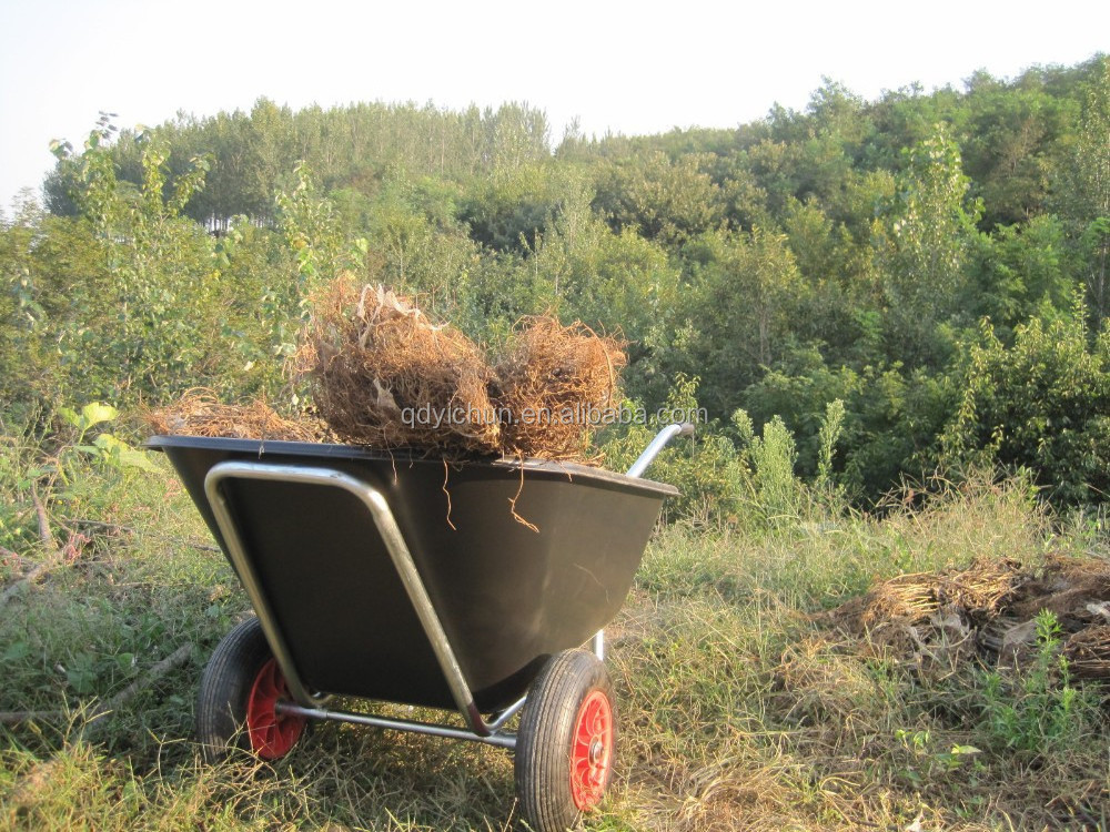 garden transport cart wheelbarrow heavy duty large plastic wheelbarrow WB9600